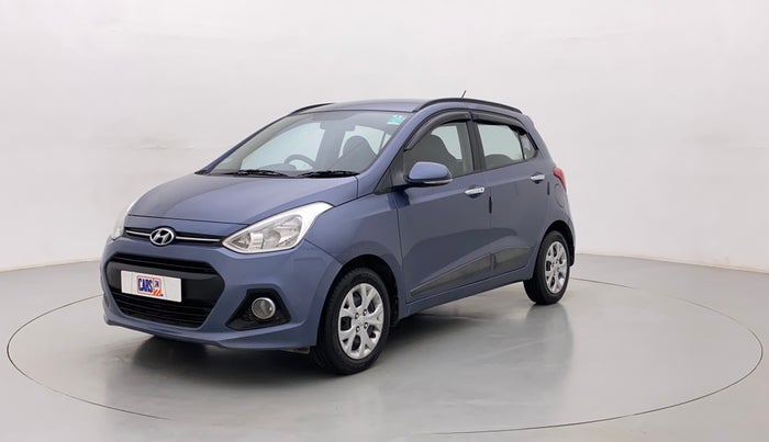 2014 Hyundai Grand i10 SPORTZ 1.2 KAPPA VTVT, Petrol, Manual, 62,437 km, Left Front Diagonal