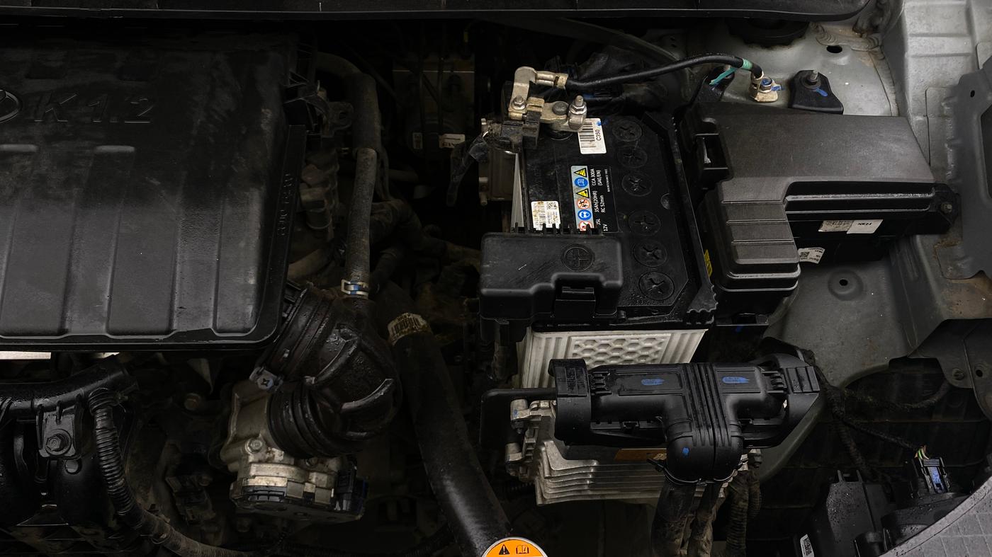 2024 Hyundai EXTER SX(O) CONNECT 1.2 AMT DUAL TONE, Petrol, Automatic, 26,969 km, Engine View - Left