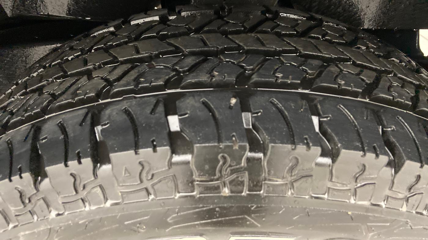 2021 Mahindra Thar LX PETROL HT 4WD AT, Petrol, Automatic, 5,227 km, Left Rear Tyre Tread