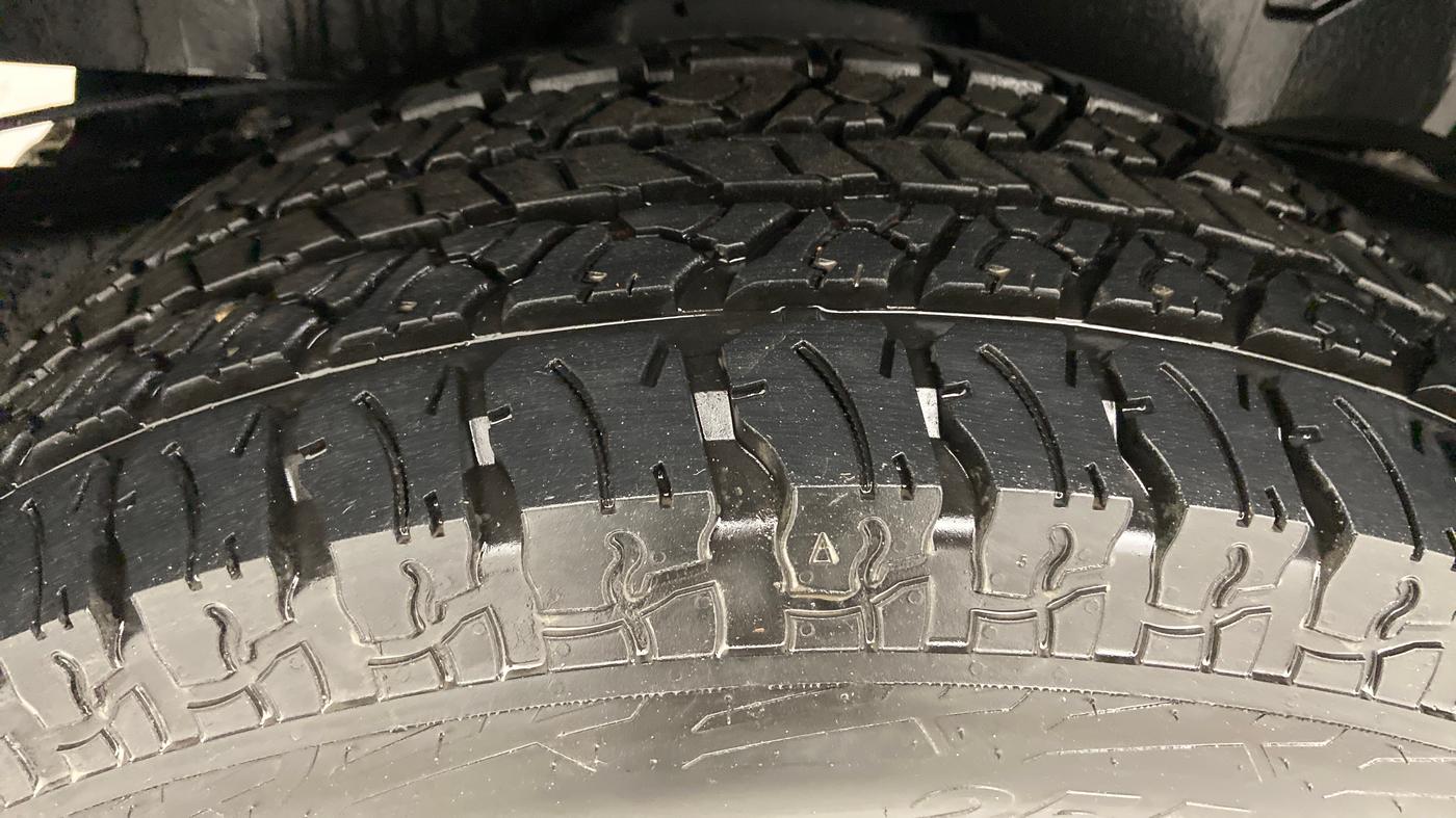 2021 Mahindra Thar LX PETROL HT 4WD AT, Petrol, Automatic, 5,227 km, Right Rear Tyre Tread