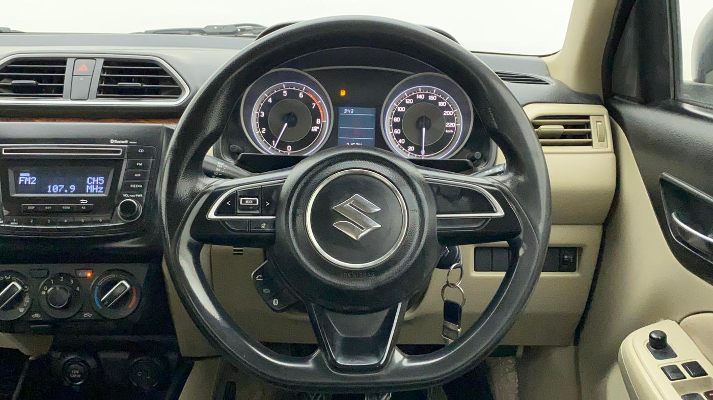 2017 Maruti Dzire VXI, Petrol, Manual, 71,574 km, Steering Wheel Close Up