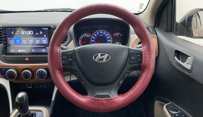 2015 Hyundai Grand i10 ASTA AT 1.2 KAPPA VTVT, Petrol, Automatic, 38,232 km, Steering Wheel Close Up
