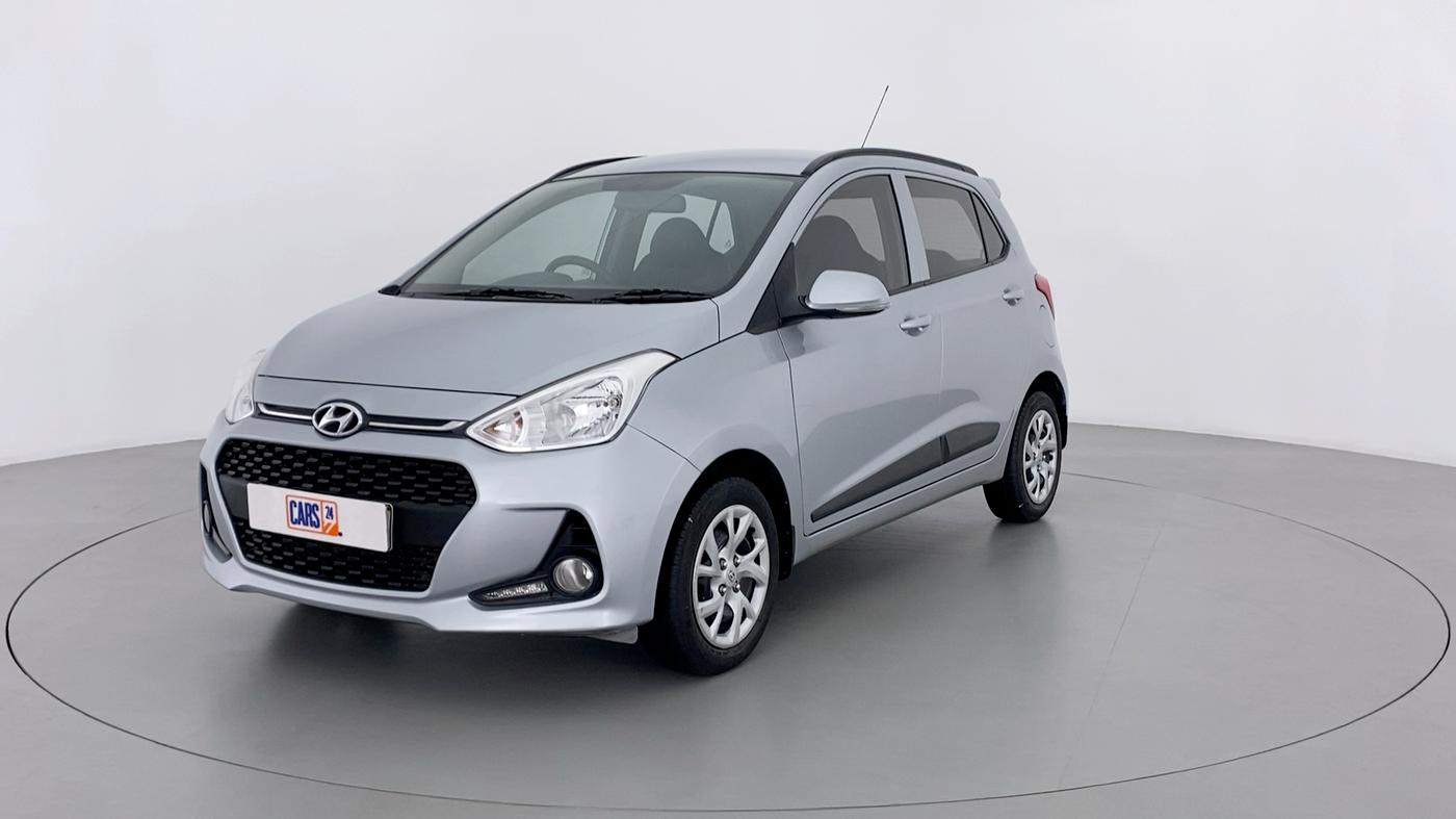 2018 Hyundai Grand i10 SPORTZ 1.2 KAPPA VTVT, Petrol, Manual, 28,653 km, Left Front Diagonal
