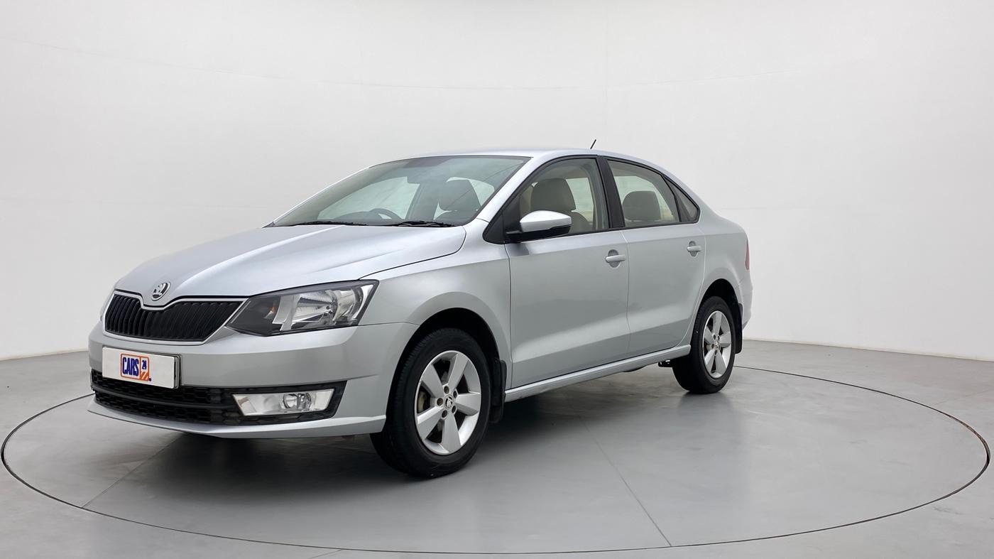 2017 Skoda Rapid AMBITION 1.6 MPFI MT, Petrol, Manual, 84,381 km, Left Front Diagonal