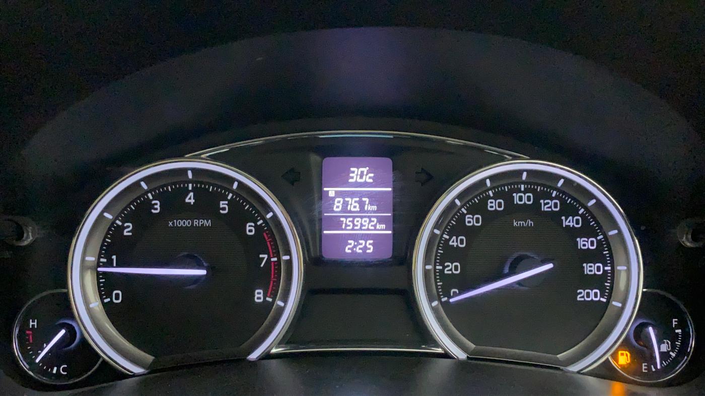 2015 Maruti Ciaz ZXI, Petrol, Manual, 75,992 km, Odometer Image