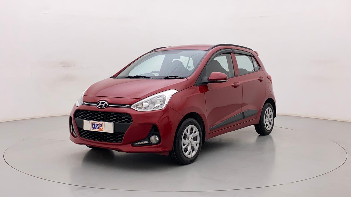 2019 Hyundai Grand i10 SPORTZ 1.2 KAPPA VTVT, Petrol, Manual, 64,501 km, Left Front Diagonal