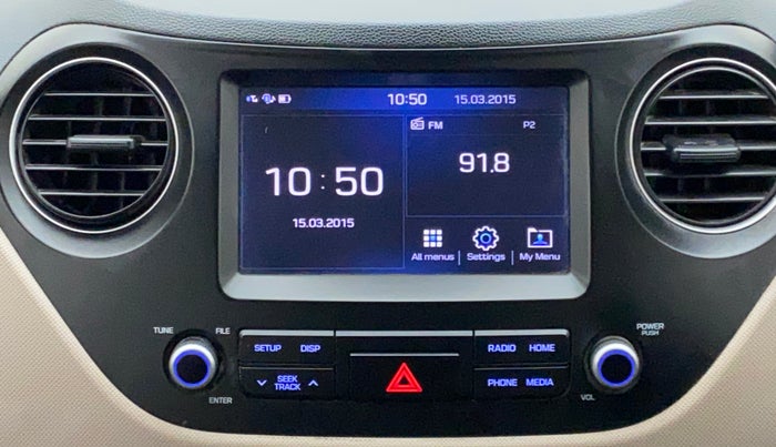 2019 Hyundai Grand i10 SPORTZ 1.2 KAPPA VTVT, Petrol, Manual, 64,501 km, Infotainment System