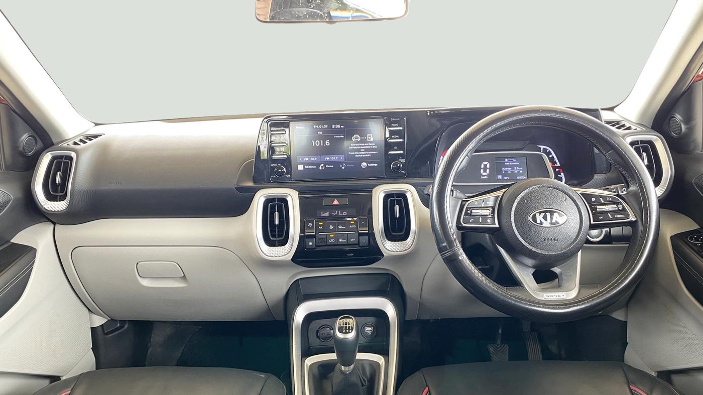 2020 KIA SONET HTX 1.0 IMT, Petrol, Manual, 19,052 km, Dashboard