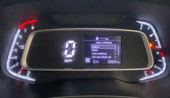 2020 KIA SONET HTX 1.0 IMT, Petrol, Manual, 32,564 km, Odometer Image