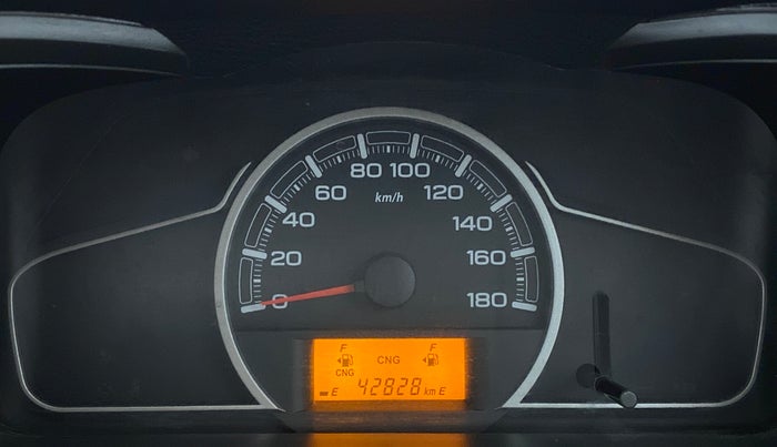 2020 Maruti Alto LXI CNG, CNG, Manual, 42,869 km, Odometer Image