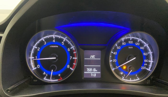 2020 Maruti Baleno DELTA PETROL 1.2, Petrol, Manual, 75,912 km, Odometer Image