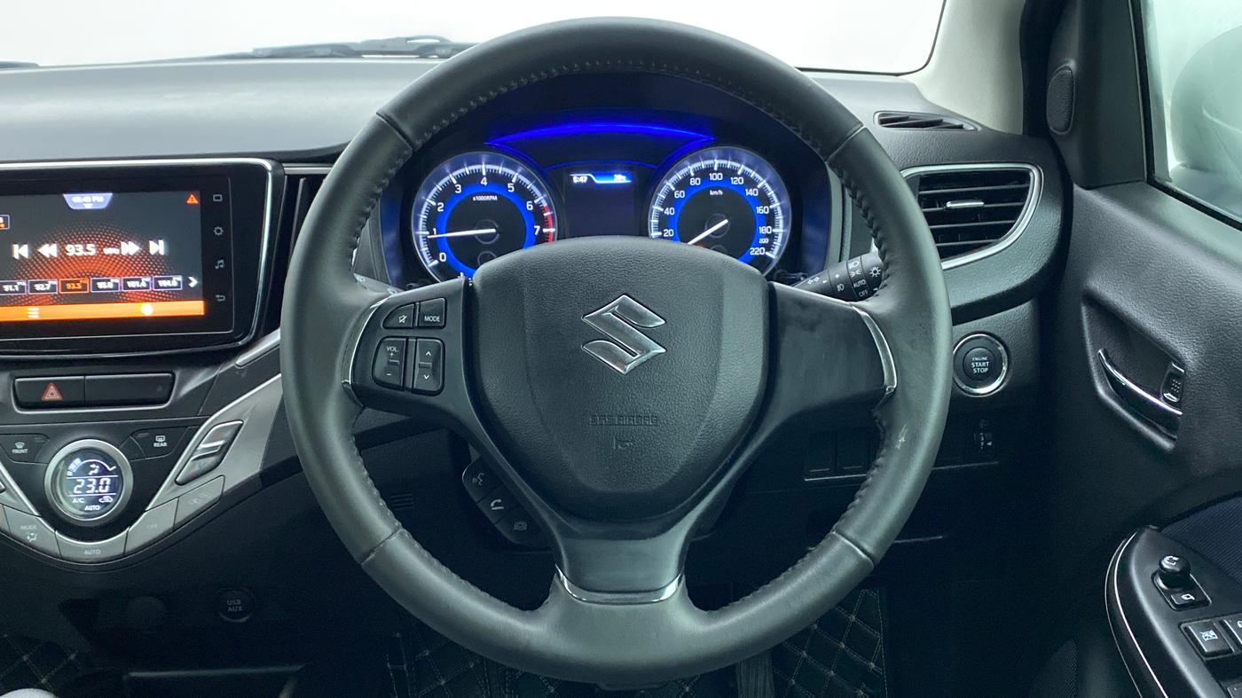 2020 Maruti Baleno ALPHA 1.2K12  AT, Petrol, Automatic, 6,403 km, Steering Wheel Close Up