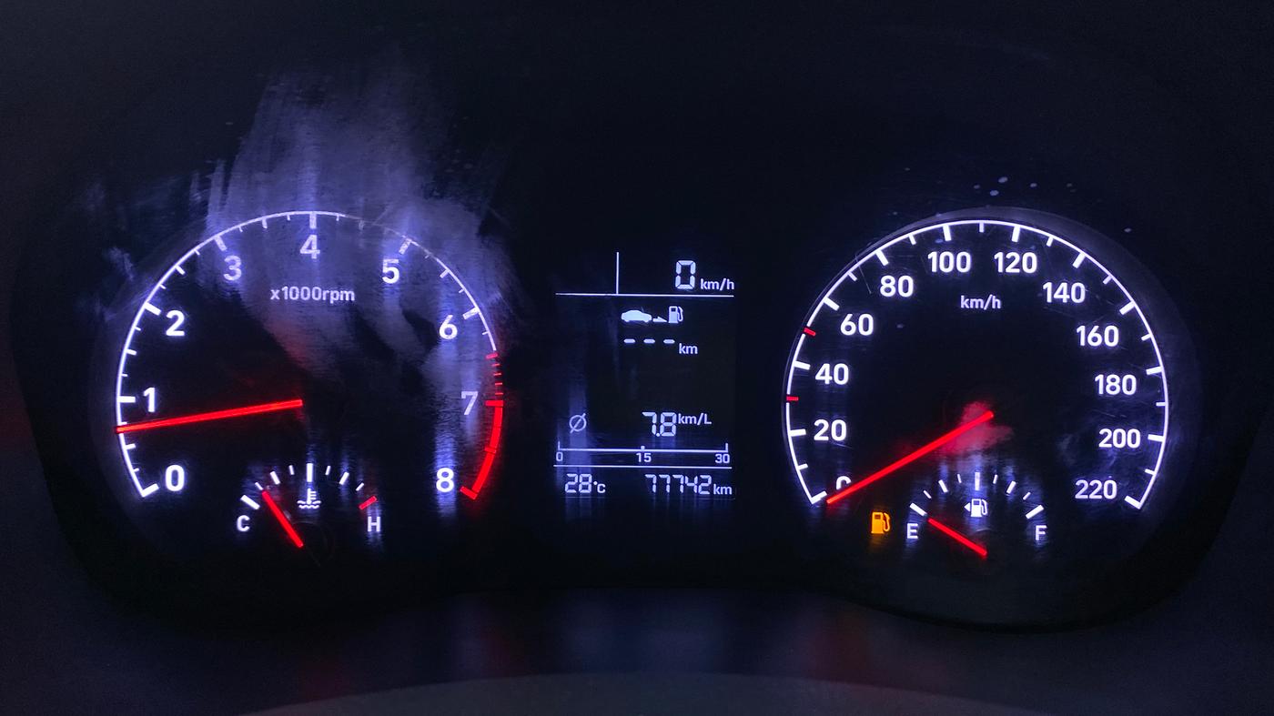 2018 Hyundai Verna 1.6 SX VTVT, Petrol, Manual, 77,903 km, Odometer Image