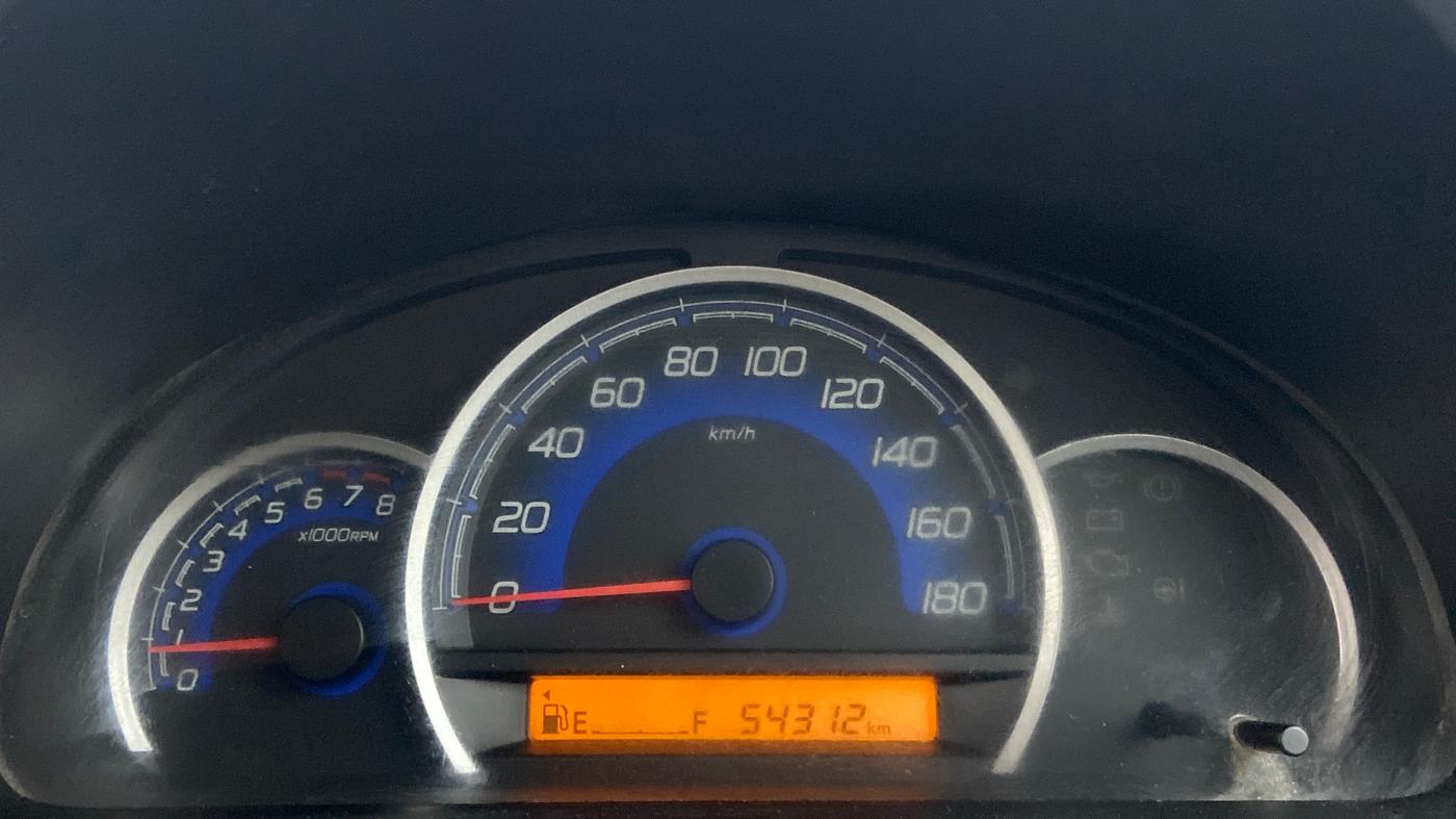 2018 Maruti Wagon R 1.0 VXI, Petrol, Manual, 54,312 km, Odometer Image