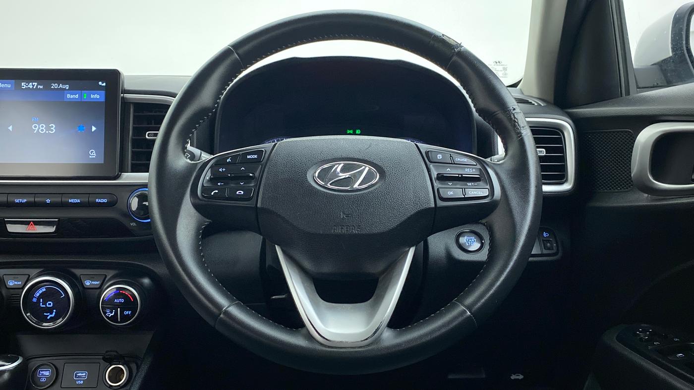 2019 Hyundai VENUE 1.0 TURBO GDI SX+ AT, Petrol, Automatic, 71,423 km, Steering Wheel Close Up