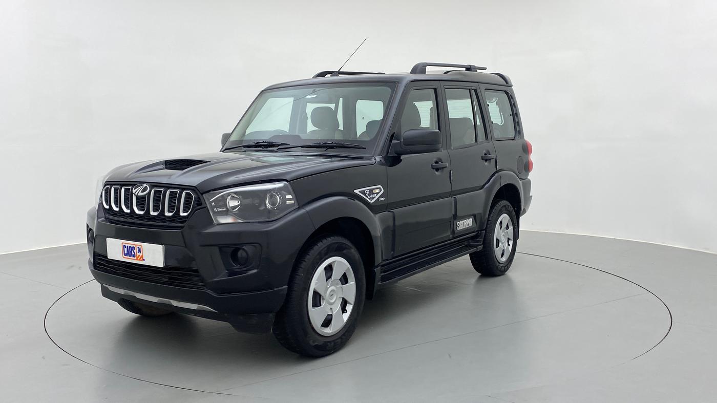 2019 Mahindra Scorpio S7 140 BHP 2WD, Diesel, Manual, 35,956 km, Left Front Diagonal