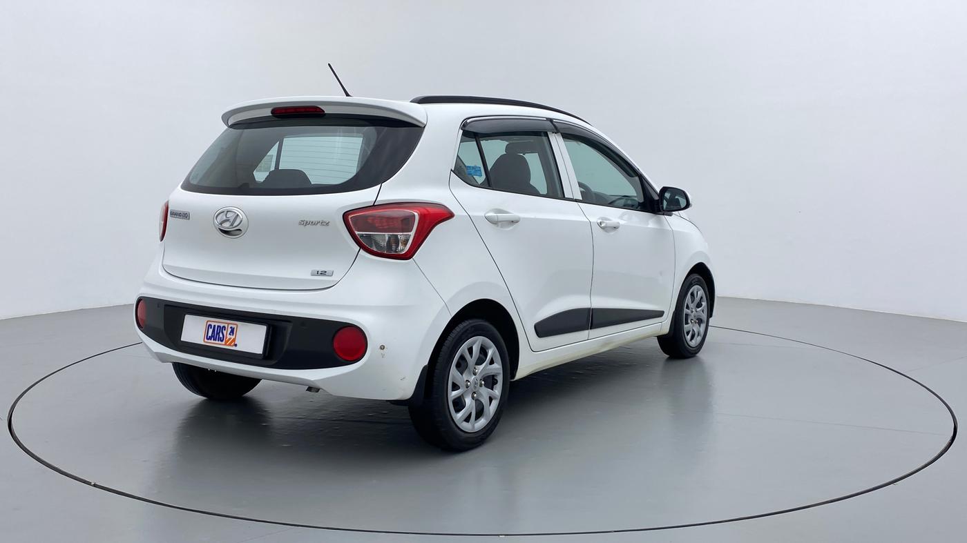 2019 Hyundai Grand i10 SPORTZ 1.2 KAPPA VTVT, Petrol, Manual, 32,723 km, Right Back Diagonal