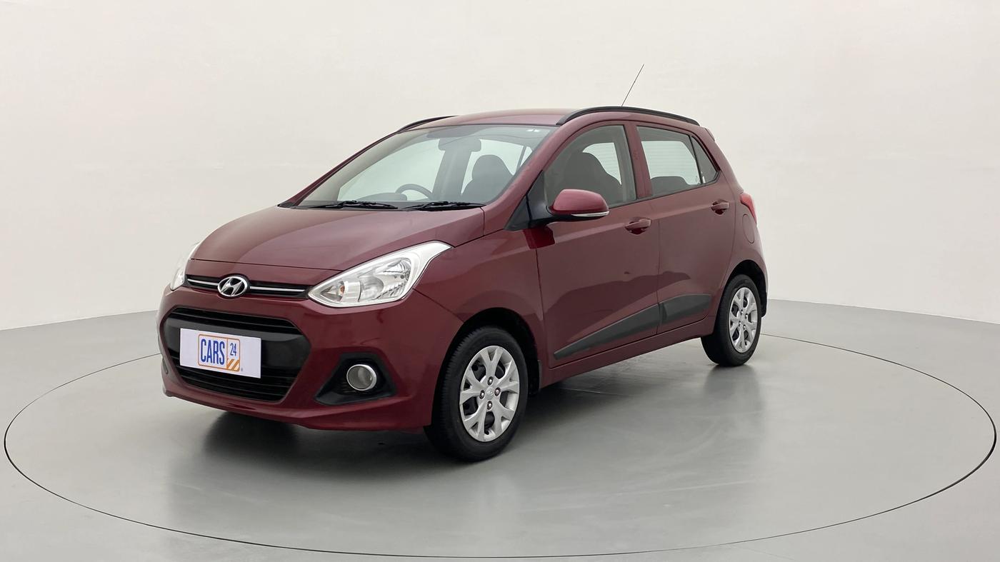 2016 Hyundai Grand i10 SPORTZ 1.2 KAPPA VTVT, Petrol, Manual, 50,975 km, Left Front Diagonal