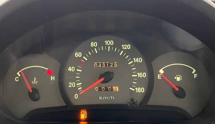 2010 Hyundai Santro Xing GLS, Petrol, Manual, 43,589 km, Odometer Image