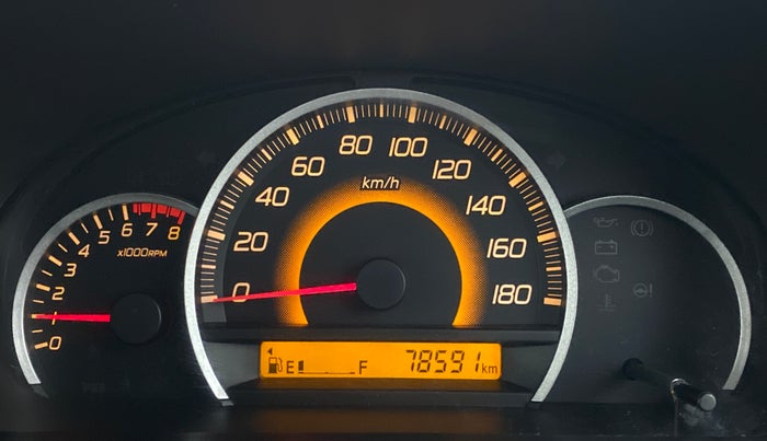 2013 Maruti Wagon R 1.0 VXI, Petrol, Manual, 78,637 km, Odometer Image