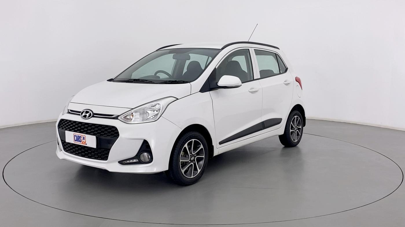 2017 Hyundai Grand i10 SPORTZ (O) 1.2 AT VTVT, Petrol, Automatic, 45,471 km, Left Front Diagonal