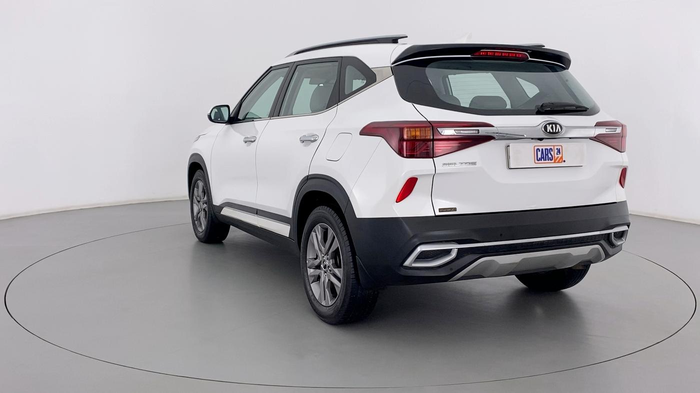 2019 KIA SELTOS HTX+ AT 1.5 DIESEL, Diesel, Automatic, 35,180 km, Left Back Diagonal