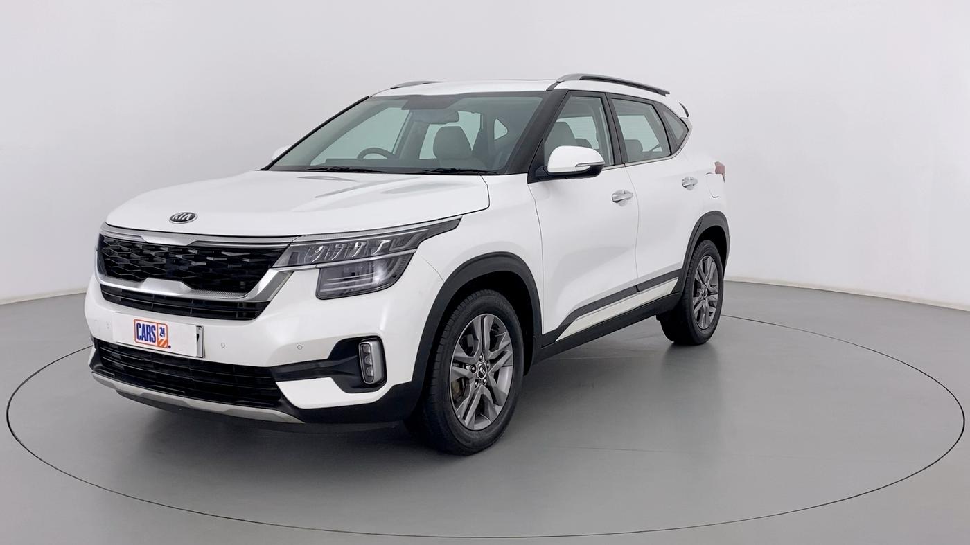 2019 KIA SELTOS HTX+ AT 1.5 DIESEL, Diesel, Automatic, 35,180 km, Left Front Diagonal