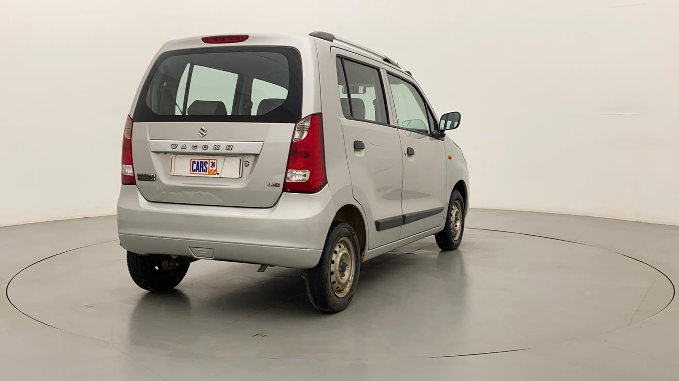 2010 Maruti Wagon R 1.0 LXI, Petrol, Manual, 80,371 km, Right Back Diagonal