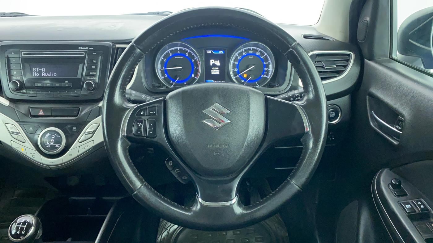 2017 Maruti Baleno ZETA 1.2 K12, Petrol, Manual, 53,808 km, Steering Wheel Close Up
