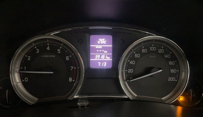 2014 Maruti Ciaz VXI, Petrol, Manual, 39,237 km, Odometer Image