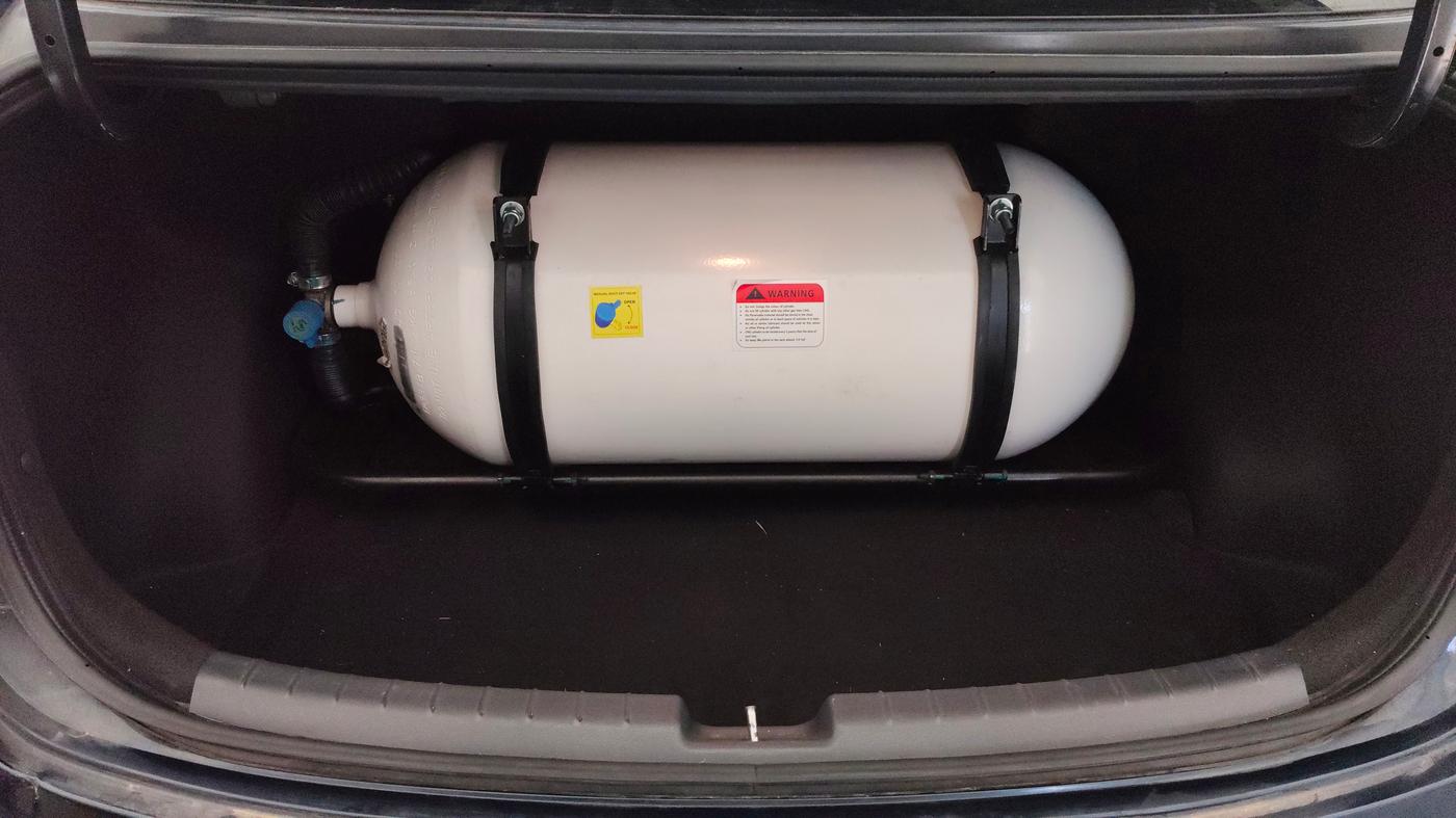 2022 Hyundai AURA SX 1.2 CNG, CNG, Manual, 22,232 km, Boot Inside