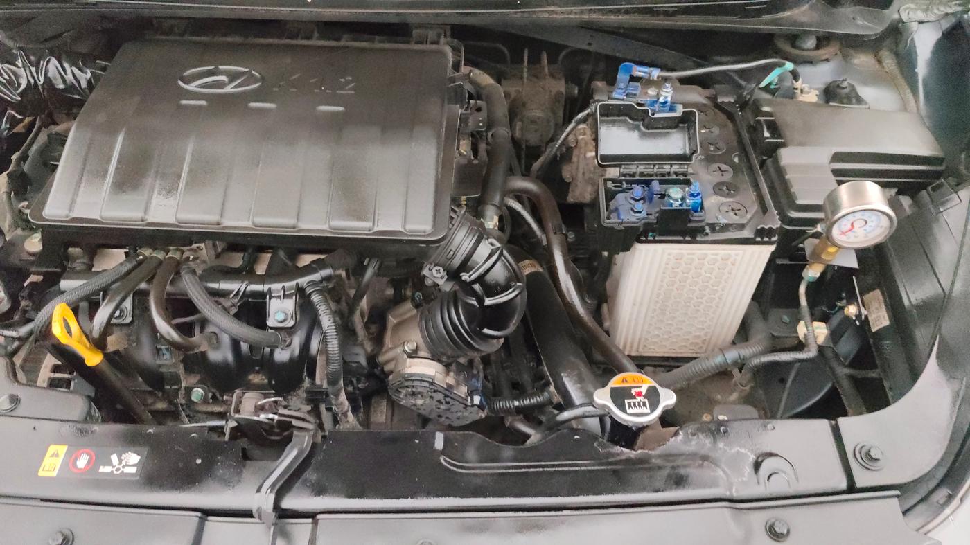 2022 Hyundai AURA SX 1.2 CNG, CNG, Manual, 22,232 km, Engine View - Left