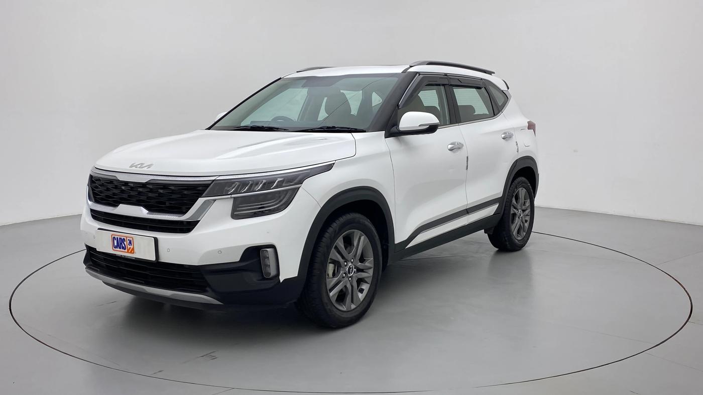 2021 KIA SELTOS HTX+ MT 1.5 DIESEL, Diesel, Manual, 6,413 km, Left Front Diagonal