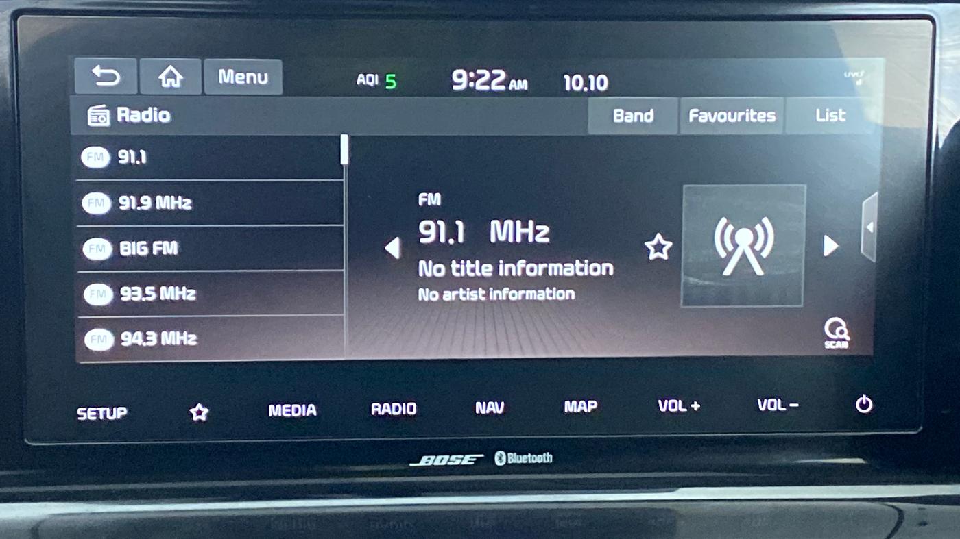 2020 KIA SELTOS GTX+ 1.4 MT, Petrol, Manual, 91,526 km, Infotainment System