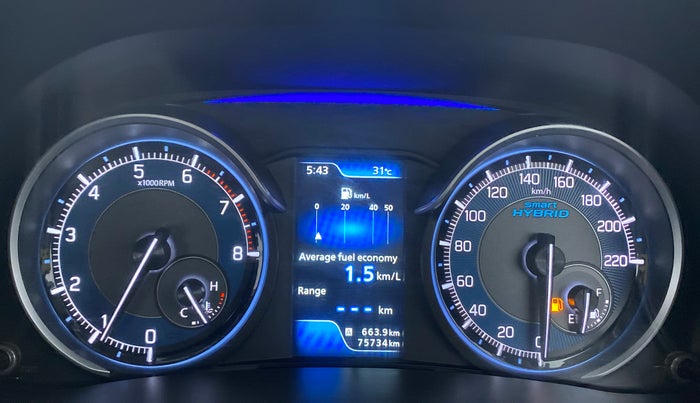 2019 Maruti XL6 ALPHA SHVS  MT, Petrol, Manual, 75,937 km, Odometer Image