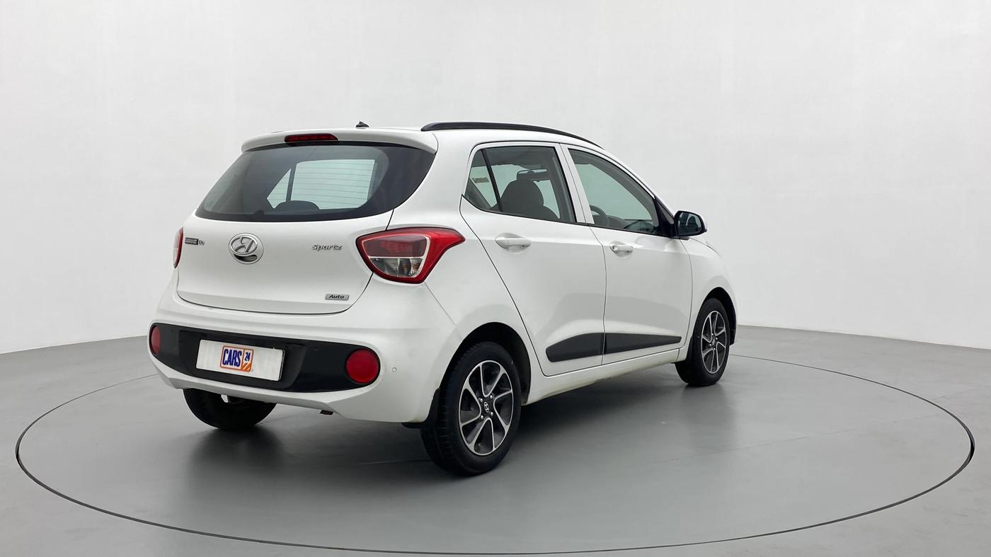 2017 Hyundai Grand i10 SPORTZ (O) 1.2 AT VTVT, Petrol, Automatic, 39,261 km, Right Back Diagonal