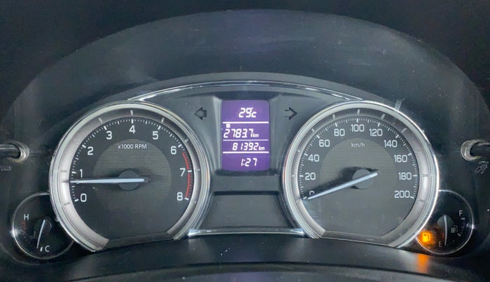 2014 Maruti Ciaz ZXI, Petrol, Manual, 81,456 km, Odometer Image