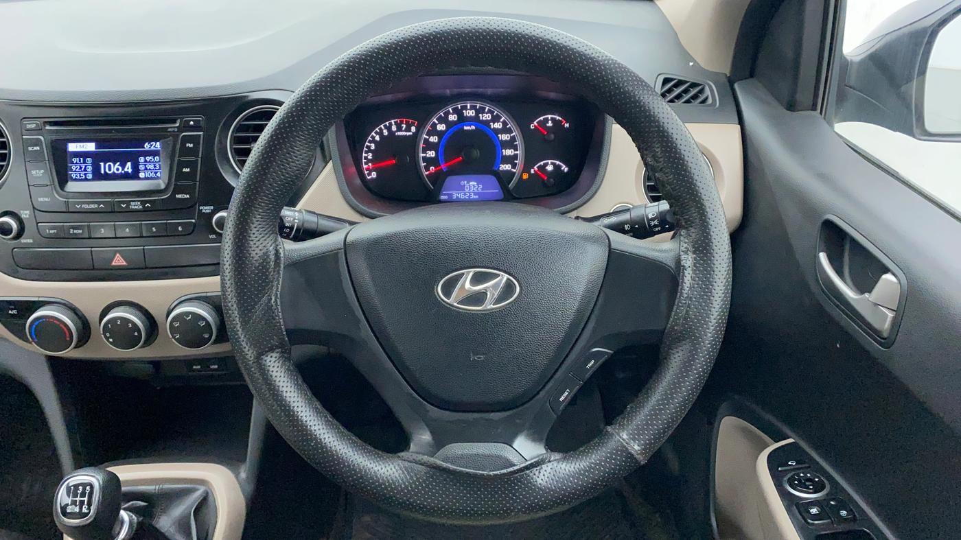 2013 Hyundai Grand i10 SPORTZ 1.2 KAPPA VTVT, Petrol, Manual, 34,757 km, Steering Wheel Close Up