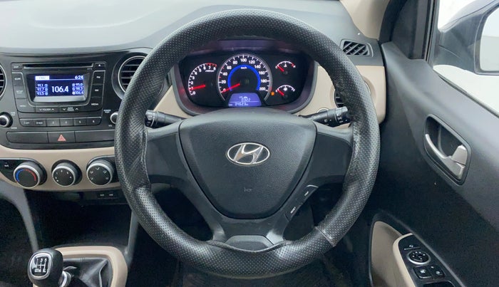 2013 Hyundai Grand i10 SPORTZ 1.2 KAPPA VTVT, Petrol, Manual, 34,757 km, Steering Wheel Close Up