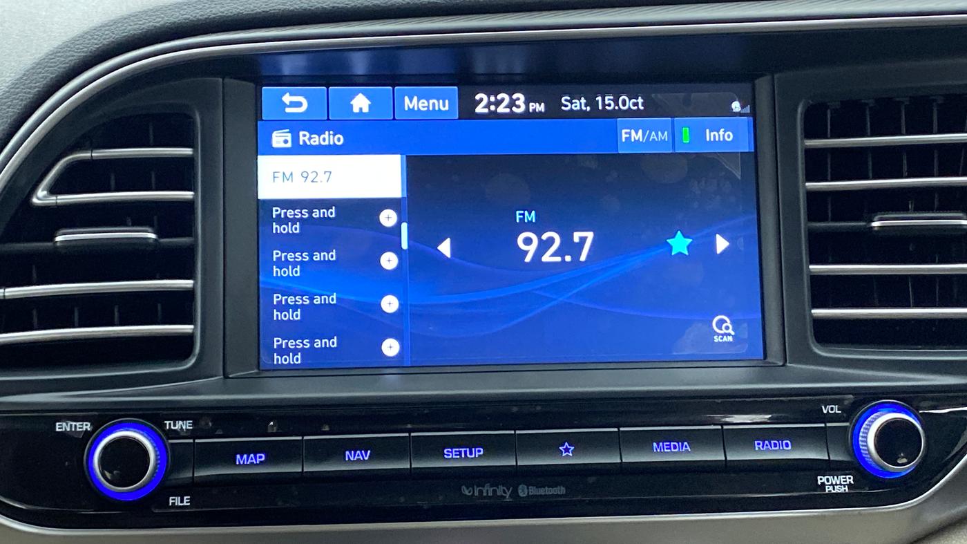 2021 Hyundai New Elantra 2.0 SX (O) AT, Petrol, Automatic, 4,359 km, Infotainment System