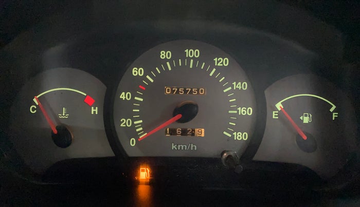 2014 Hyundai Santro Xing GL PLUS, Petrol, Manual, 75,744 km, Odometer Image