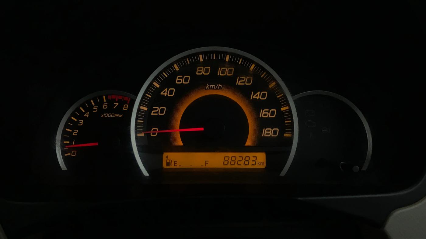 2016 Maruti Wagon R 1.0 VXI, Petrol, Manual, 88,336 km, Odometer Image