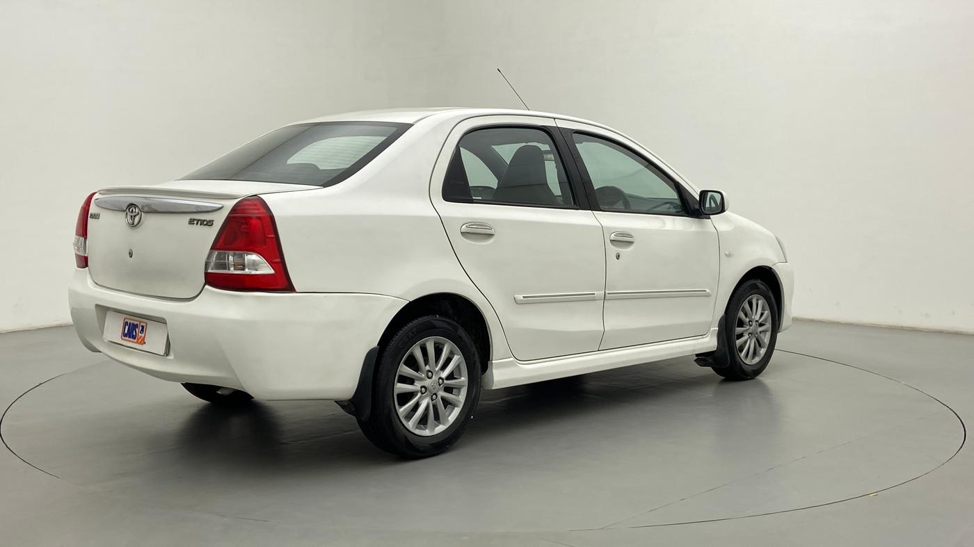 2011 Toyota Etios VX, Petrol, Manual, 86,258 km, Right Back Diagonal