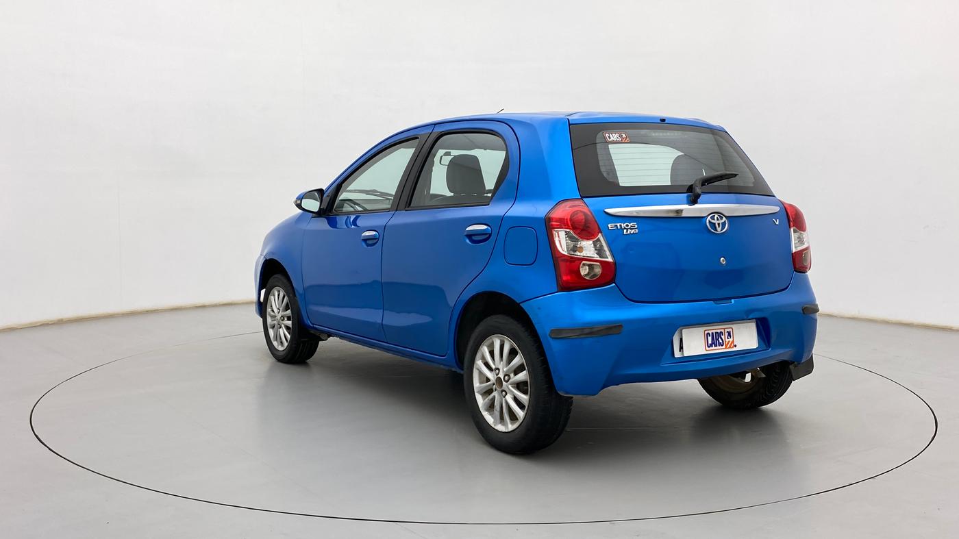 2013 Toyota Etios Liva V, Petrol, Manual, 86,000 km, Left Back Diagonal
