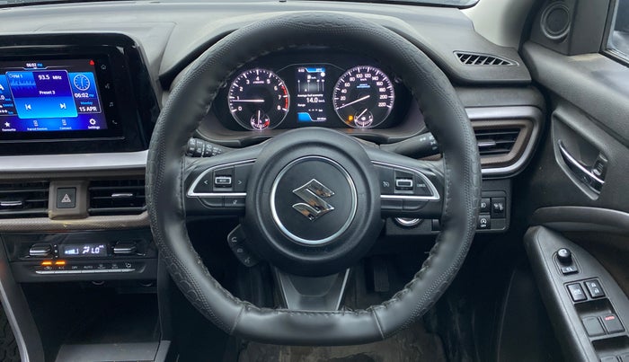 2022 Maruti BREZZA ZXI SMART HYBRID , Petrol, Manual, 8,946 km, Steering Wheel Close Up