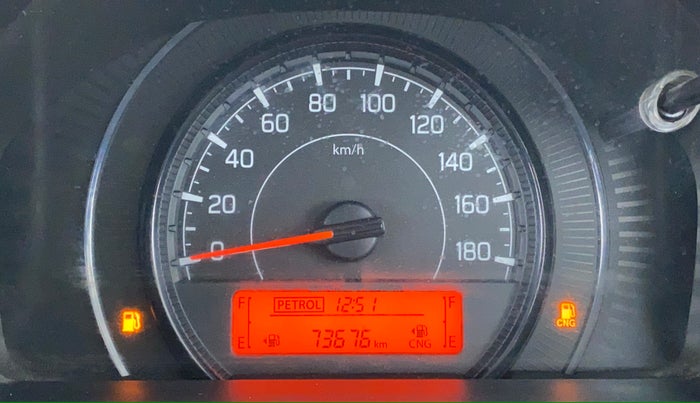 2020 Maruti New Wagon-R LXI CNG 1.0 L, CNG, Manual, 73,939 km, Odometer Image