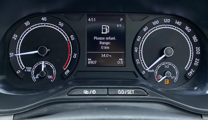 2021 Skoda KUSHAQ AMBITION 1.0 TSI AT, Petrol, Automatic, 8,956 km, Odometer Image