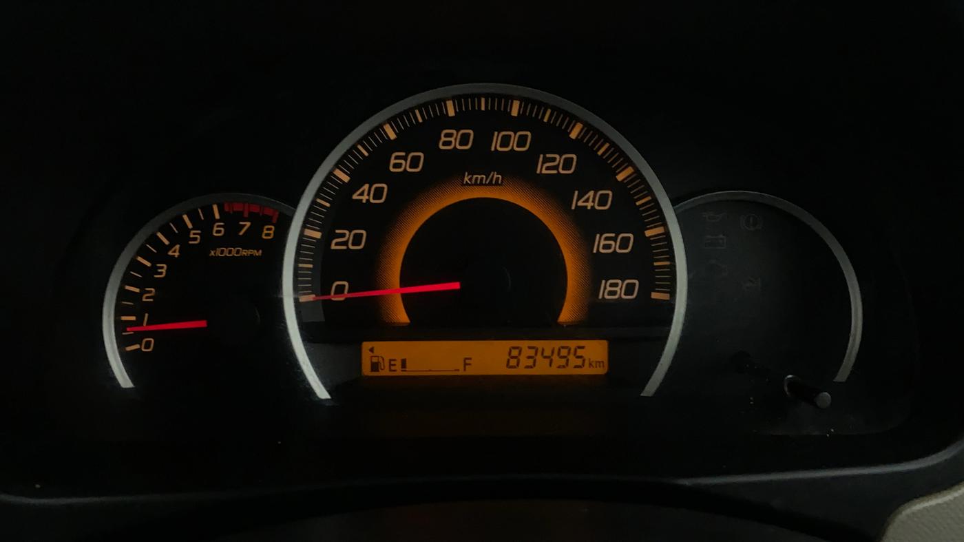 2015 Maruti Wagon R 1.0 VXI, Petrol, Manual, 83,510 km, Odometer Image