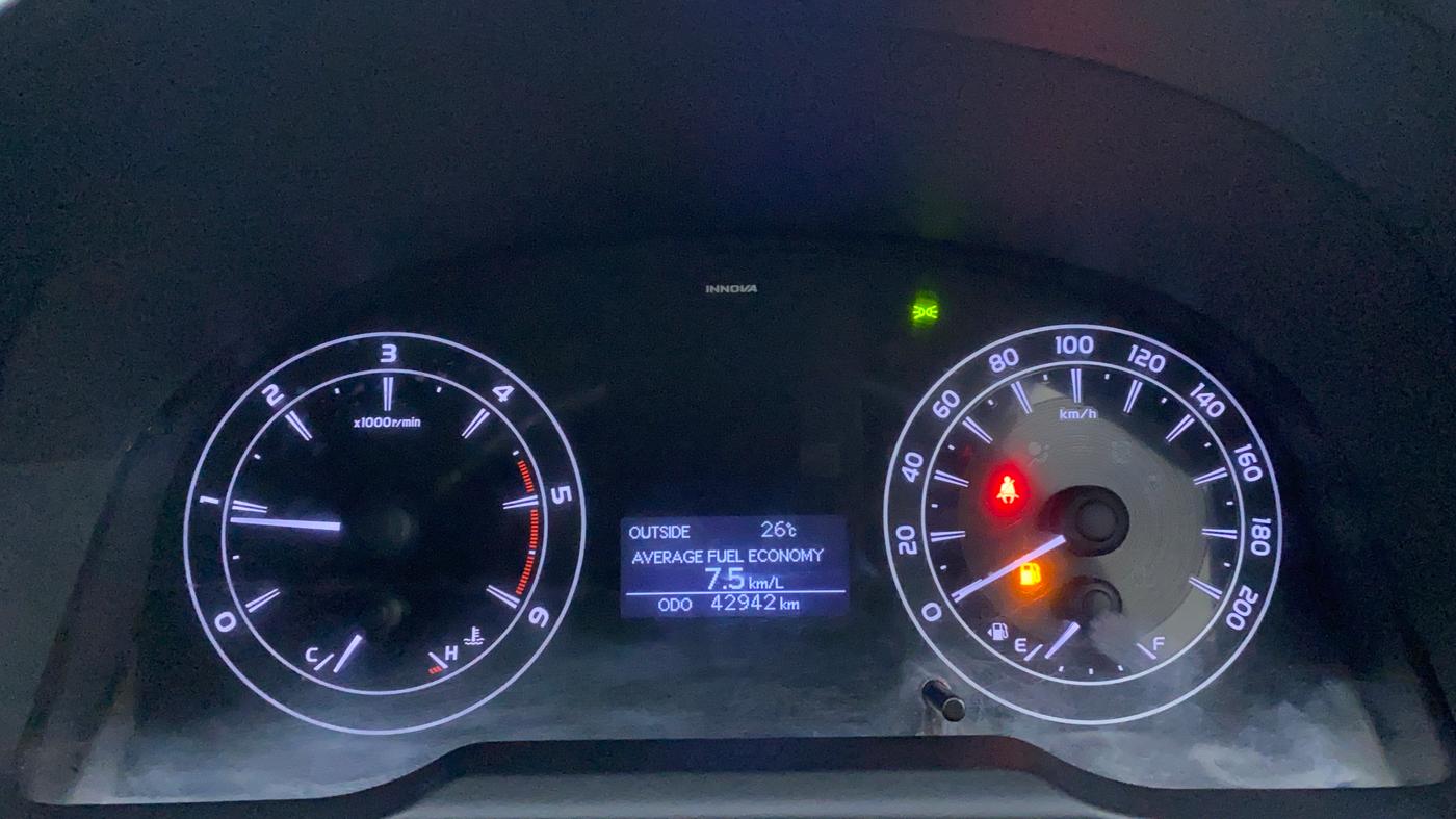 2017 Toyota Innova Crysta 2.4 GX 7 STR, Diesel, Manual, 43,231 km, Odometer View