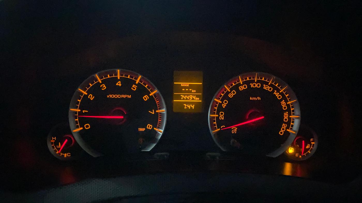 2013 Maruti Swift VXI, Petrol, Manual, 74,556 km, Odometer Image